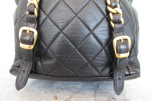 CHANEL/シャネル マトラッセチェーンリュック ラムスキン ブラック/ゴールド金具 リュック 700080167