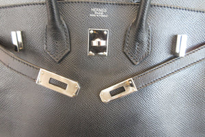HERMES／エルメス バーキン25 ヴォーエプソン ブラック ハンドバッグ 700060292