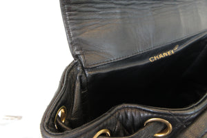 CHANEL/シャネル マトラッセチェーンリュック ラムスキン ブラック/ゴールド金具 リュック 700080167