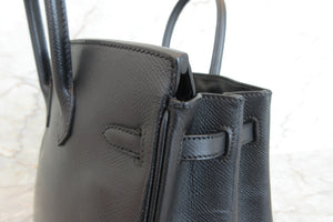 HERMES／エルメス バーキン25 ヴォーエプソン ブラック ハンドバッグ 700060292