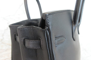 HERMES／エルメス バーキン25 ヴォーエプソン ブラック ハンドバッグ 700060292