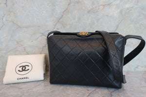 CHANEL/シャネル マトラッセショルダーバッグ ラムスキン ブラック/ゴールド金具 ショルダーバッグ 700070241