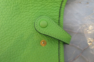 HERMES／エルメス エブリンTPM トリヨンクレマンス アップルグリーン ショルダーバッグ 700050085
