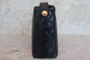CHANEL/シャネル マトラッセショルダーバッグ ラムスキン ブラック/ゴールド金具 ショルダーバッグ 700070241