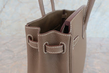 Load image into Gallery viewer, HERMES BIRKIN 25 Togo leather Etoupe gray D Engraving Hand bag 700060108
