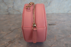 CHANEL/シャネル マトラッセラウンドチェーンショルダーバッグ ラムスキン ピンク/ゴールド金具 ショルダーバッグ 700090023