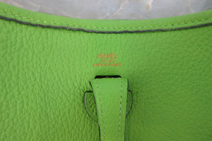 HERMES／エルメス エブリンTPM トリヨンクレマンス アップルグリーン ショルダーバッグ 700050085