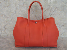 将图片加载到图库查看器，HERMES GARDEN PARTY PM Negonda leather Sanguine □P刻印 Tote bag 600120042
