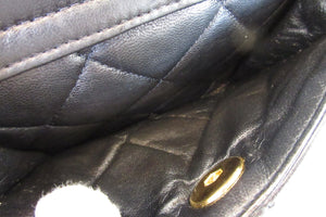 CHANEL/シャネル マトラッセチェーンリュック ラムスキン ブラック/ゴールド金具 リュック 700080167