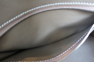 HERMES BIRKIN 25 Togo leather Etoupe gray D Engraving Hand bag 700060108