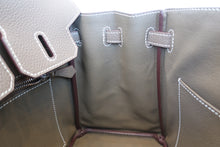 Load image into Gallery viewer, HERMES BIRKIN 25 Togo leather Etoupe gray D Engraving Hand bag 700060108
