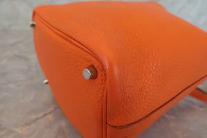 HERMES／エルメス ピコタンＰＭ トリヨンクレマンス オレンジ ハンドバッグ 700020210