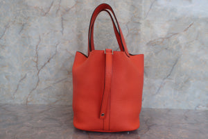 HERMES／エルメス ピコタンロックＭＭ トリヨンクレマンス オレンジポピー A刻印 ハンドバッグ 700060212