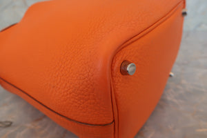 HERMES／エルメス ピコタンＰＭ トリヨンクレマンス オレンジ ハンドバッグ 700020210