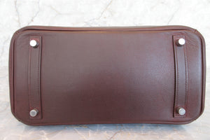 HERMES／エルメス バーキン30 エヴァーグレイン ブラウン □K刻印 ハンドバッグ 700050281