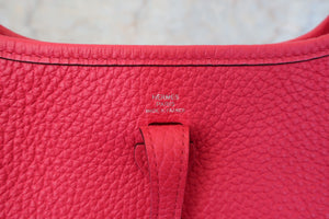 HERMES EVELYNE TPM Clemence leather Rose extreme C刻印 Shoulder bag 600090068