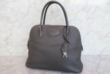 将图片加载到图库查看器，HERMES／BOLIDE 31 Clemence leather Graphite □L刻印 Hand bag 600090069
