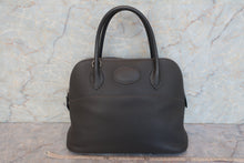 将图片加载到图库查看器，HERMES／BOLIDE 31 Clemence leather Graphite □L刻印 Hand bag 600090069
