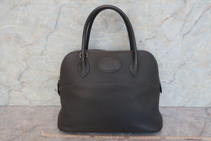 HERMES／BOLIDE 31 Clemence leather Graphite □L刻印 Hand bag 600090069