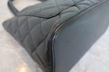 Load image into Gallery viewer, CHANEL Medallion Tote Caviar skin Black/Silver hadware Tote bag 800090071
