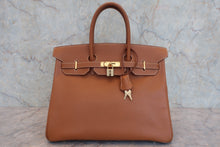 将图片加载到图库查看器，HERMES BIRKIN 35 Graine Couchevel leather Gold ○Z刻印 Hand bag 800080016
