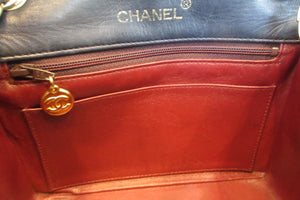CHANEL/シャネル ミニマトラッセシングルフラップチェーンショルダーバッグ ラムスキン ネイビー/ゴールド金具 ショルダーバッグ 700070225