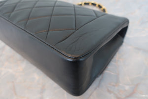 CHANEL/シャネル ダイアナマトラッセチェーンショルダーバッグ ラムスキン ブラック/ゴールド金具 ショルダーバッグ 700090028