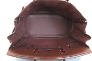 HERMES／エルメス バーキン30 エヴァーグレイン ブラウン □K刻印 ハンドバッグ 700050281