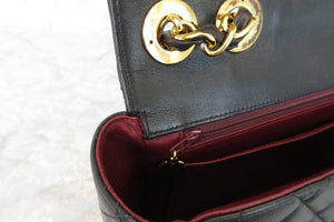 CHANEL/シャネル 中マトラッセシングルフラップチェーンショルダーバッグ ラムスキン ブラック/ゴールド金具 ショルダーバッグ 700080168
