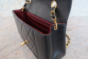 CHANEL/シャネル ダイアナマトラッセチェーンショルダーバッグ ラムスキン ブラック/ゴールド金具 ショルダーバッグ 700090028