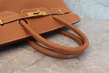 将图片加载到图库查看器，HERMES BIRKIN 35 Graine Couchevel leather Gold ○Z刻印 Hand bag 800080016

