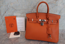 画像をギャラリービューアに読み込む, HERMES／エルメス バーキン25 トゴ オレンジ □I刻印 ハンドバッグ 700060078
