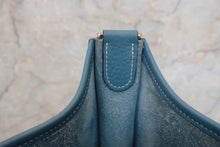 Load image into Gallery viewer, HERMES  EVELYNE1 GM Clemence leather Blue jean □I Engraving Shoulder bag 700120209
