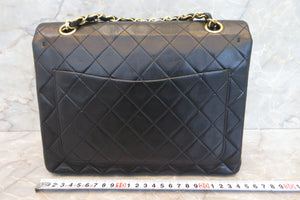 CHANEL/シャネル マトラッセWフラップWチェーンショルダーバッグ ラムスキン ブラック/ゴールド金具 ショルダーバッグ 700080018