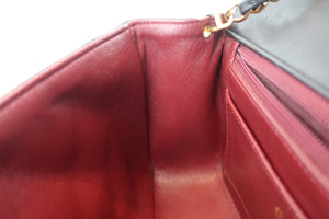 CHANEL/シャネル ダイアナマトラッセチェーンショルダーバッグ ラムスキン ブラック/ゴールド金具 ショルダーバッグ 700090028