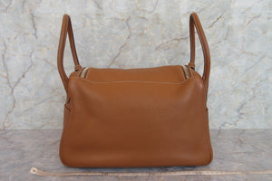 HERMES／エルメス リンディ34 トリヨンクレマンス ゴールド □N刻印 ショルダーバッグ 700070018