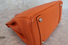 将图片加载到图库查看器，HERMES BIRKIN 25 Togo leather Orange □I刻印 Hand bag 700060078

