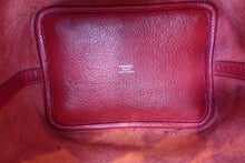 将图片加载到图库查看器，HERMES PICOTIN LOCK PM Clemence leather Rouge casaque □P刻印 Hand bag 600080012
