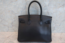 将图片加载到图库查看器，HERMES BIRKIN 30 Vache liegee leather Black □L刻印 Hand bag 600100068
