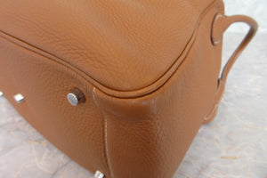 HERMES／エルメス リンディ34 トリヨンクレマンス ゴールド □N刻印 ショルダーバッグ 700070018