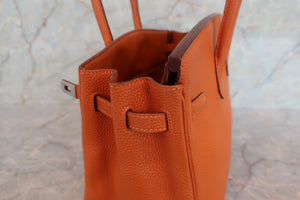 HERMES／エルメス バーキン25 トゴ オレンジ □I刻印 ハンドバッグ 700060078