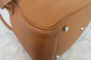 HERMES／エルメス リンディ34 トリヨンクレマンス ゴールド □N刻印 ショルダーバッグ 700070018