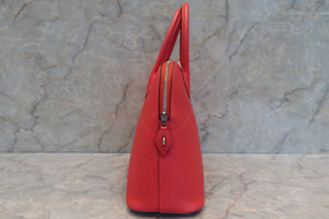 HERMES／BOLIDE 31 Epsom leather Rouge pivoine X Engraving Shoulder bag 600050109