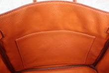 将图片加载到图库查看器，HERMES BIRKIN 25 Togo leather Orange □I刻印 Hand bag 700060078
