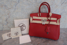 将图片加载到图库查看器，HERMES BIRKIN 25 Togo leather Rouge garance □I刻印 Hand bag 600090070
