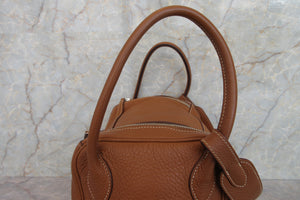 HERMES／エルメス リンディ34 トリヨンクレマンス ゴールド □N刻印 ショルダーバッグ 700070018