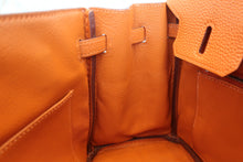 画像をギャラリービューアに読み込む, HERMES／エルメス バーキン25 トゴ オレンジ □I刻印 ハンドバッグ 700060078
