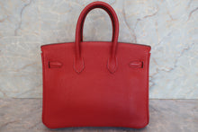 将图片加载到图库查看器，HERMES BIRKIN 25 Togo leather Rouge garance □I刻印 Hand bag 600090070
