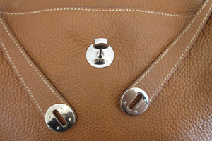 HERMES／エルメス リンディ34 トリヨンクレマンス ゴールド □N刻印 ショルダーバッグ 700070018