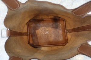 HERMES PICOTIN LOCK PM Clemence leather Gold □P刻印 Hand bag 700050065